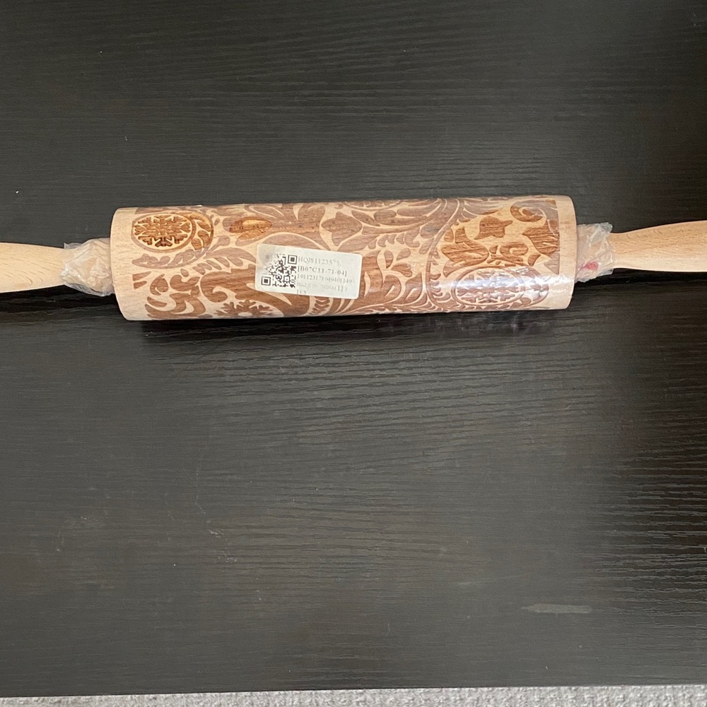 Engraved Wooden Rolling Pin
